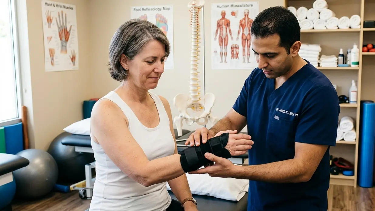 Corticosteroid injection treatment for hand and wrist